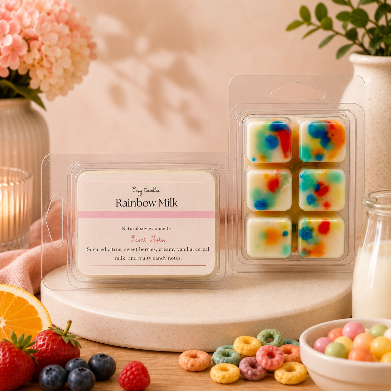 Rainbow Milk Wax Melts