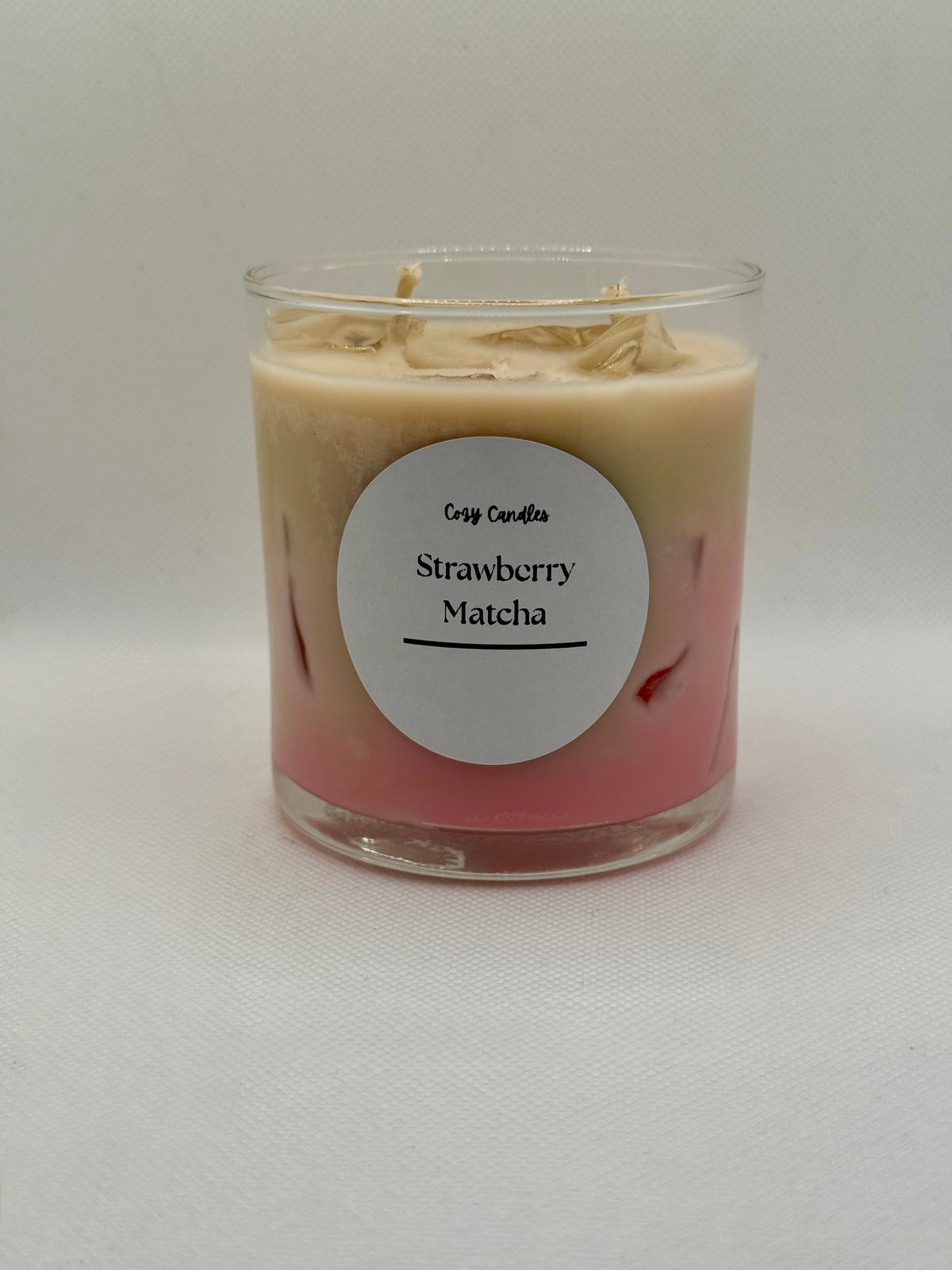 9 oz strawberry matcha candle