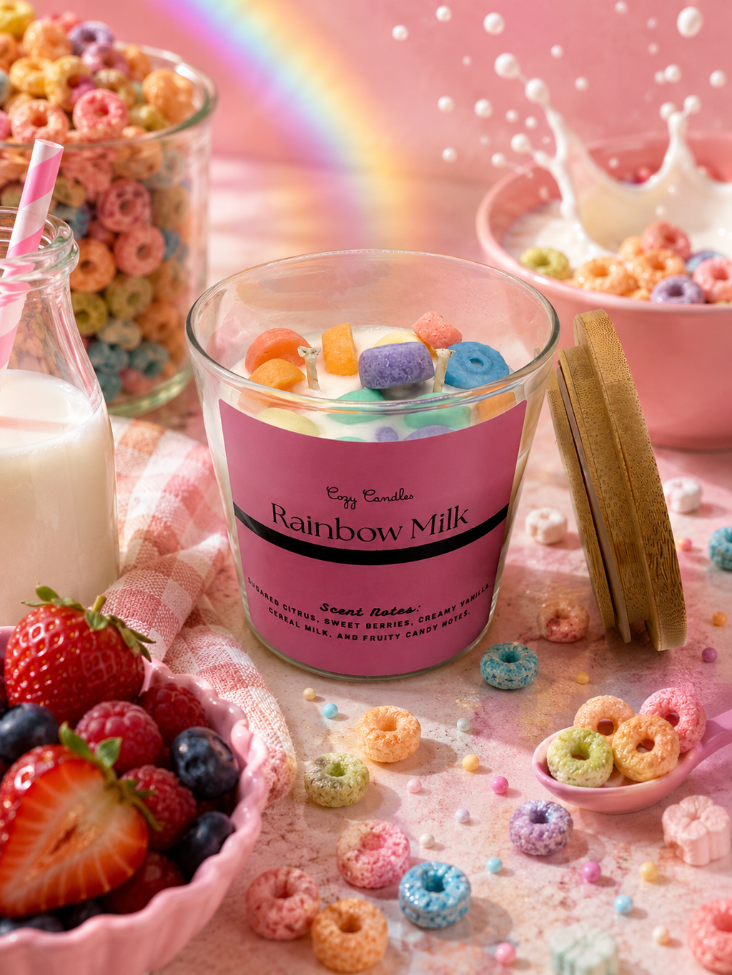 Rainbow Milk 12oz Candle