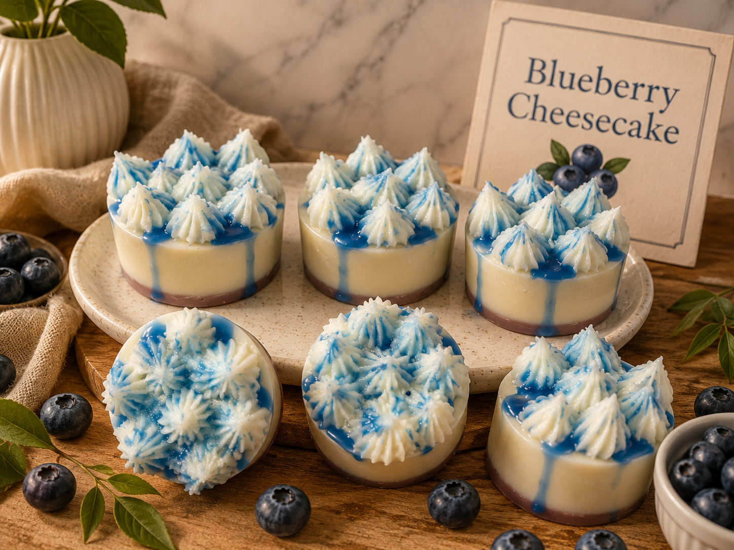 Blueberry Cheesecake Dessert Wax Melt Duo