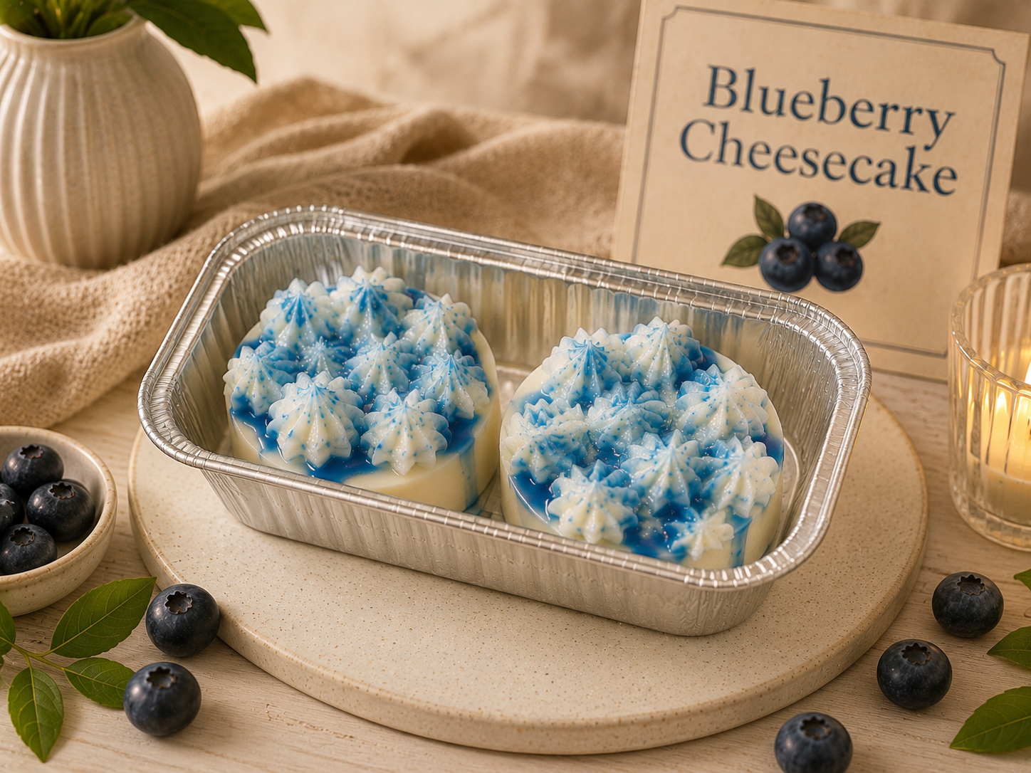 Blueberry Cheesecake Dessert Wax Melt Duo